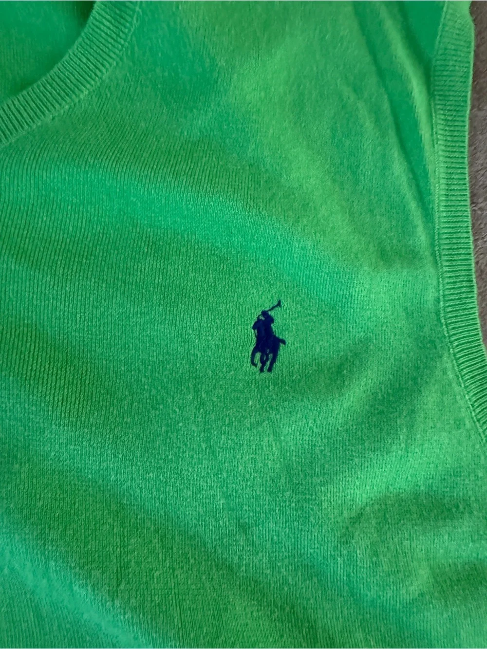 Polo Ralph Lauren Lime Green Pima Cotton Sweater Vest XXL Preppy Golf